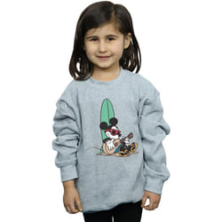 Disney - Sweat SURF AND CHILL - Fille (Gris chiné)