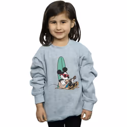 Disney - Sweat SURF AND CHILL - Fille (Gris chiné)