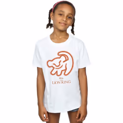 Disney - T-shirt THE LION KING - Fille (Blanc)