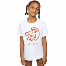 Disney - T-shirt THE LION KING - Fille (Blanc)