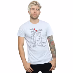 Disney - T-shirt ARISTOCATS WE GO TOGETHER - Homme (Gris chiné)