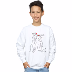 Disney - Sweat ARISTOCATS WE GO TOGETHER - Garçon (Blanc)