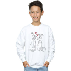 Disney - Sweat ARISTOCATS WE GO TOGETHER - Garçon (Blanc)