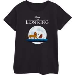 Disney - T-shirt THE LION KING HAKUNA MATATA WALK - Femme (Noir)