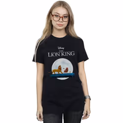 Disney - T-shirt THE LION KING HAKUNA MATATA WALK - Femme (Noir)