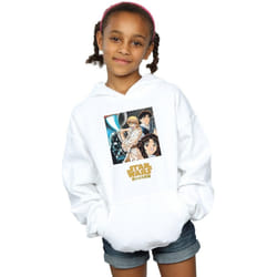 Star Wars - Sweat à capuche - Fille (Blanc)