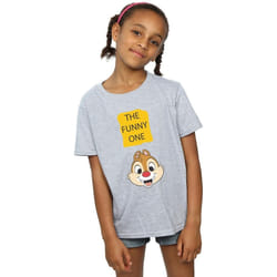 Disney - T-shirt CHIP N DALE THE FUNNY ONE - Fille (Gris chiné)