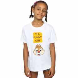 Disney - T-shirt CHIP N DALE THE FUNNY ONE - Fille (Blanc)