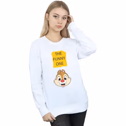 Disney - Sweat CHIP N DALE THE FUNNY ONE - Femme (Blanc)