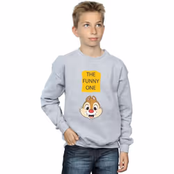 Disney - Sweat CHIP N DALE THE FUNNY ONE - Garçon (Gris chiné)