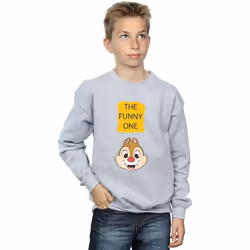 Disney - Sweat CHIP N DALE THE FUNNY ONE - Garçon (Gris chiné)