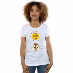 Disney - T-shirt CHIP N DALE THE SMART ONE - Femme (Blanc)