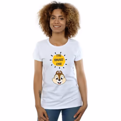 Disney - T-shirt CHIP N DALE THE SMART ONE - Femme (Blanc)