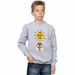 Disney - Sweat CHIP N DALE THE SMART ONE - Garçon (Gris chiné)