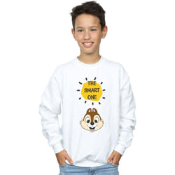 Disney - Sweat CHIP N DALE THE SMART ONE - Garçon (Blanc)