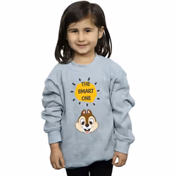 Disney - Sweat CHIP N DALE THE SMART ONE - Fille (Gris chiné)