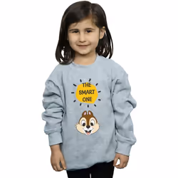 Disney - Sweat CHIP N DALE THE SMART ONE - Fille (Gris chiné)