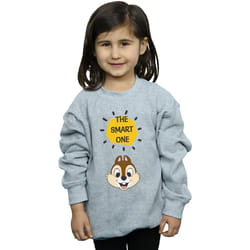 Disney - Sweat CHIP N DALE THE SMART ONE - Fille (Gris chiné)
