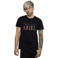 Disney - T-shirt THE LITTLE MERMAID ARIEL GRAPHIC - Homme (Noir)