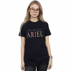 Disney - T-shirt THE LITTLE MERMAID ARIEL GRAPHIC - Femme (Noir)