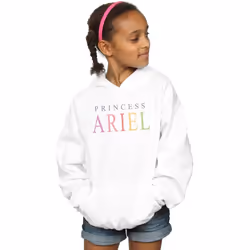 Disney - Sweat à capuche THE LITTLE MERMAID ARIEL GRAPHIC - Fille (Blanc)