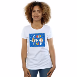 Disney - T-shirt CHIP N DALE - Femme (Blanc)