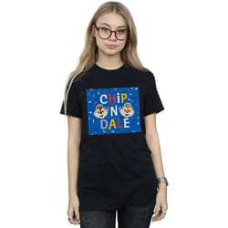 Disney - T-shirt CHIP N DALE - Femme (Noir)