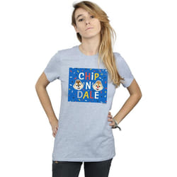 Disney - T-shirt CHIP N DALE - Femme (Gris chiné)