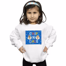 Disney - Sweat CHIP N DALE - Fille (Blanc)