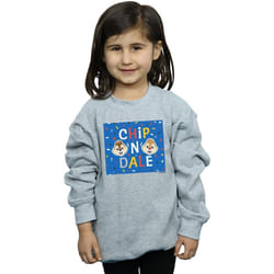 Disney - Sweat CHIP N DALE - Fille (Gris chiné)