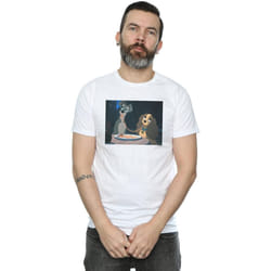 Disney - T-shirt LADY AND THE TRAMP SPAGHETTI SLURP - Homme (Blanc)
