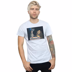 Disney - T-shirt LADY AND THE TRAMP SPAGHETTI SLURP - Homme (Gris chiné)