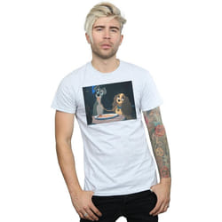 Disney - T-shirt LADY AND THE TRAMP SPAGHETTI SLURP - Homme (Gris chiné)