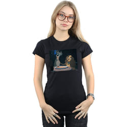 Disney - T-shirt LADY AND THE TRAMP SPAGHETTI SLURP - Femme (Noir)