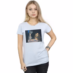 Disney - T-shirt LADY AND THE TRAMP SPAGHETTI SLURP - Femme (Gris chiné)