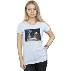 Disney - T-shirt LADY AND THE TRAMP SPAGHETTI SLURP - Femme (Gris chiné)