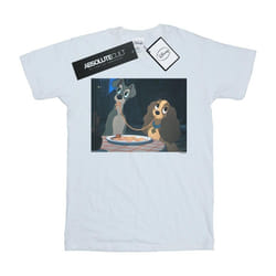 Disney - T-shirt LADY AND THE TRAMP SPAGHETTI SLURP - Femme (Blanc)