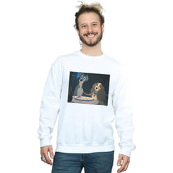 Disney - Sweat LADY AND THE TRAMP SPAGHETTI SLURP - Homme (Blanc)