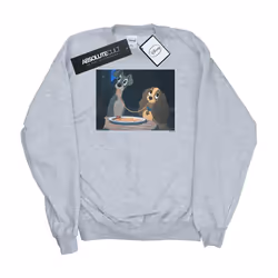 Disney - Sweat LADY AND THE TRAMP SPAGHETTI SLURP - Homme (Gris chiné)
