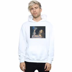 Disney - Sweat à capuche LADY AND THE TRAMP SPAGHETTI SLURP - Homme (Blanc)