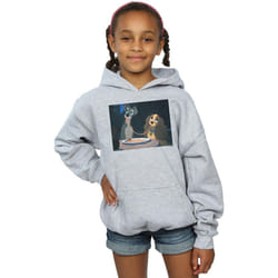 Disney - Sweat à capuche LADY AND THE TRAMP SPAGHETTI SLURP - Fille (Gris chiné)