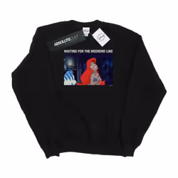 Disney - Sweat THE LITTLE MERMAID WAITING FOR THE WEEKEND - Homme (Noir)