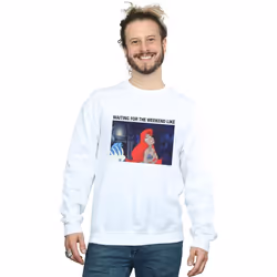 Disney - Sweat THE LITTLE MERMAID WAITING FOR THE WEEKEND - Homme (Blanc)
