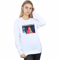 Disney - Sweat THE LITTLE MERMAID WAITING FOR THE WEEKEND - Femme (Blanc)