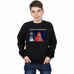 Disney - Sweat THE LITTLE MERMAID WAITING FOR THE WEEKEND - Garçon (Noir)