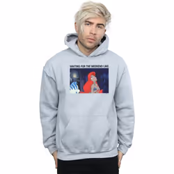Disney - Sweat à capuche THE LITTLE MERMAID WAITING FOR THE WEEKEND - Homme (Gris chiné)