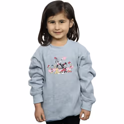 Disney - Sweat LOVE FRIENDS - Fille (Gris chiné)
