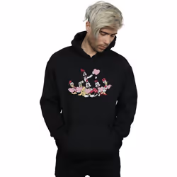 Disney - Sweat à capuche LOVE FRIENDS - Homme (Noir)