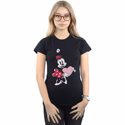 Disney - T-shirt - Femme (Noir)