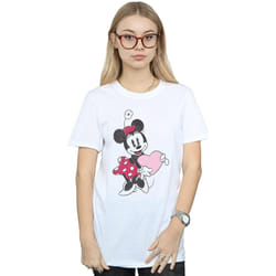 Disney - T-shirt - Femme (Blanc)